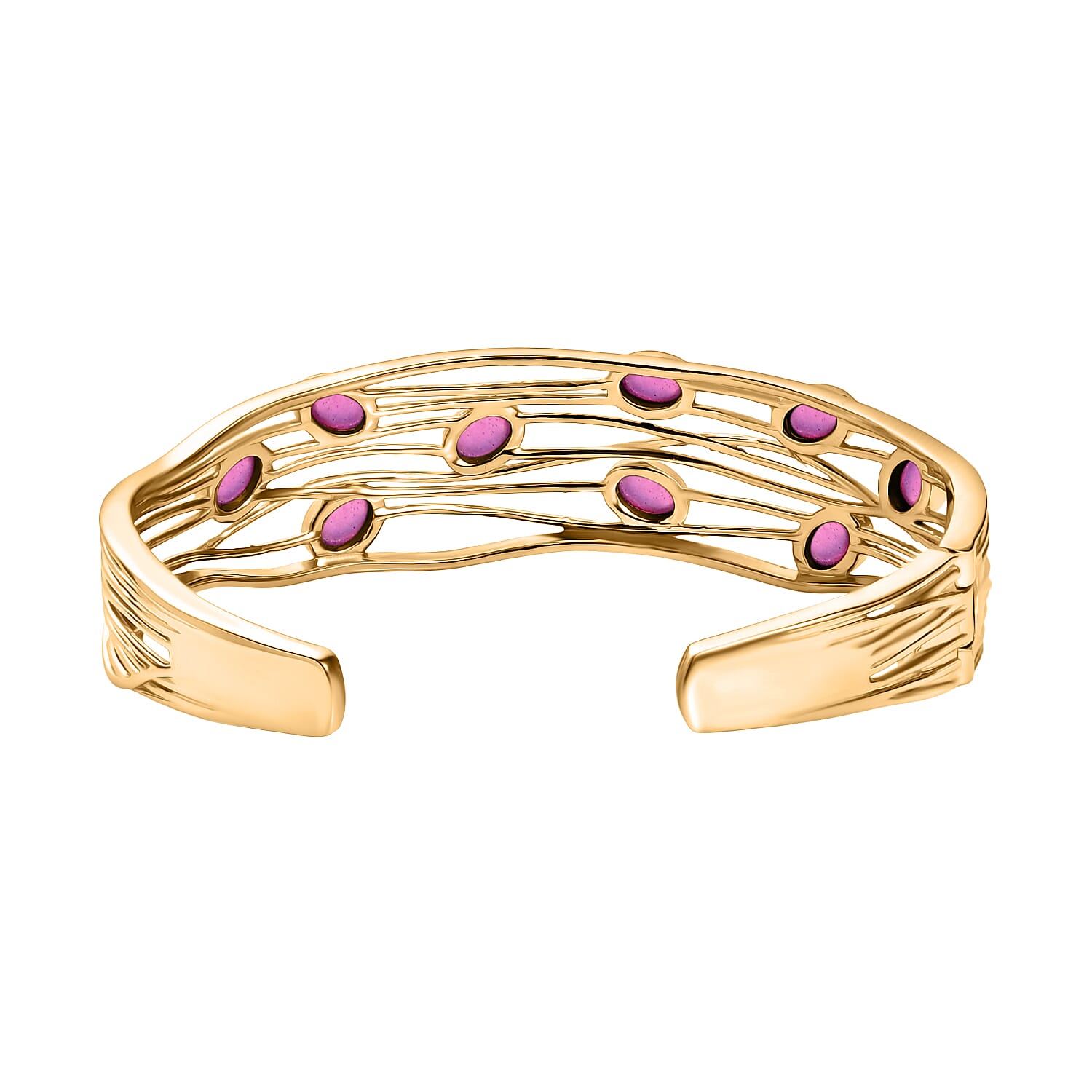 EverTrue Close Out Deal - Cabo Delgado Ruby Cuff Bangle (Size 7.5)  7.59 Ct. 8265453 5