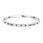 African Ruby Full Bangle (Size 7.5) 1.23 Ct.