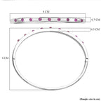 African Ruby Full Bangle (Size 7.5) 1.23 Ct.