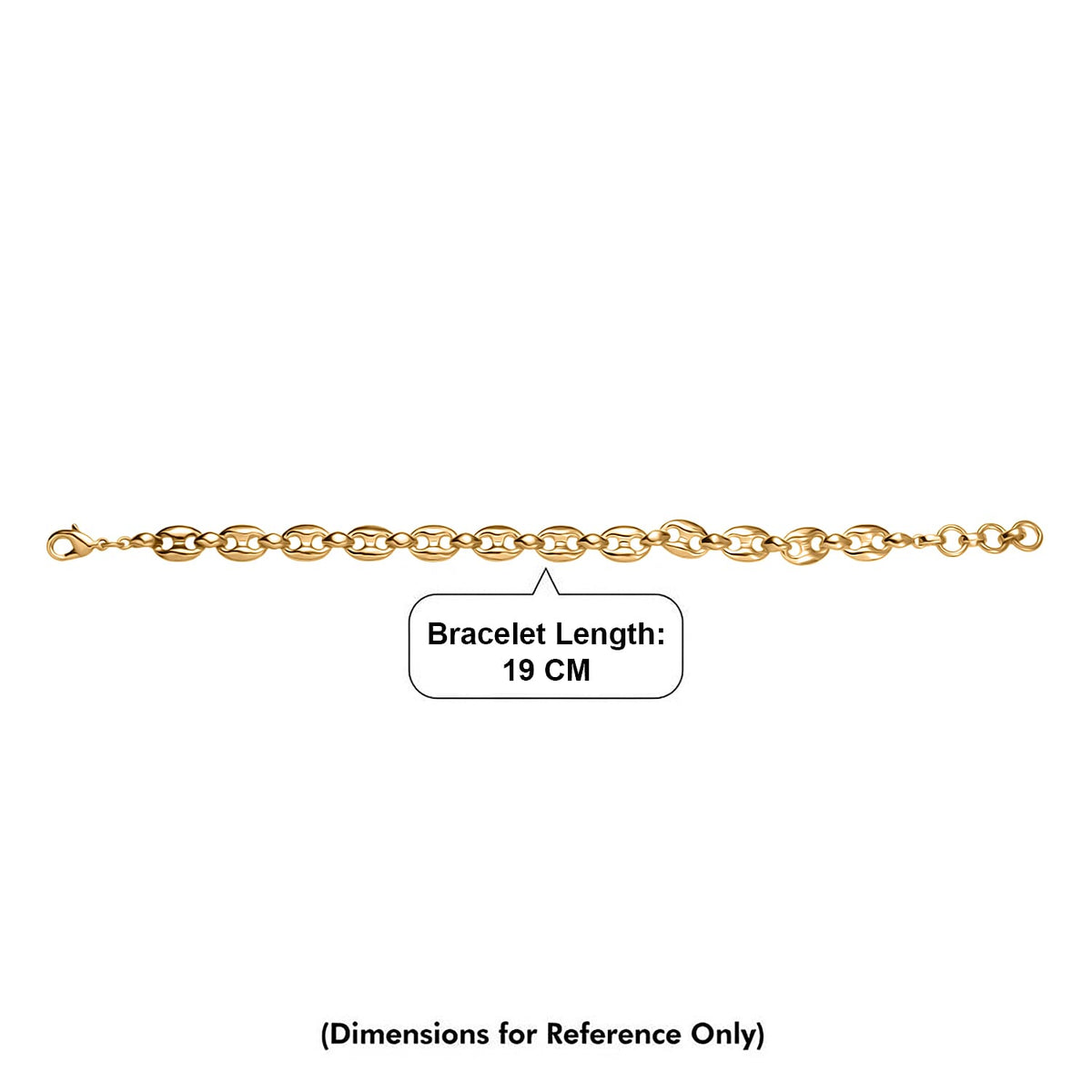 EverTrue Bronzella Collection - Mariner Link Bracelet (Size - 7.5) in 18K Yellow Gold Plating 8486296 5