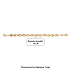 EverTrue Bronzella Collection - Mariner Link Bracelet (Size - 7.5) in 18K Yellow Gold Plating