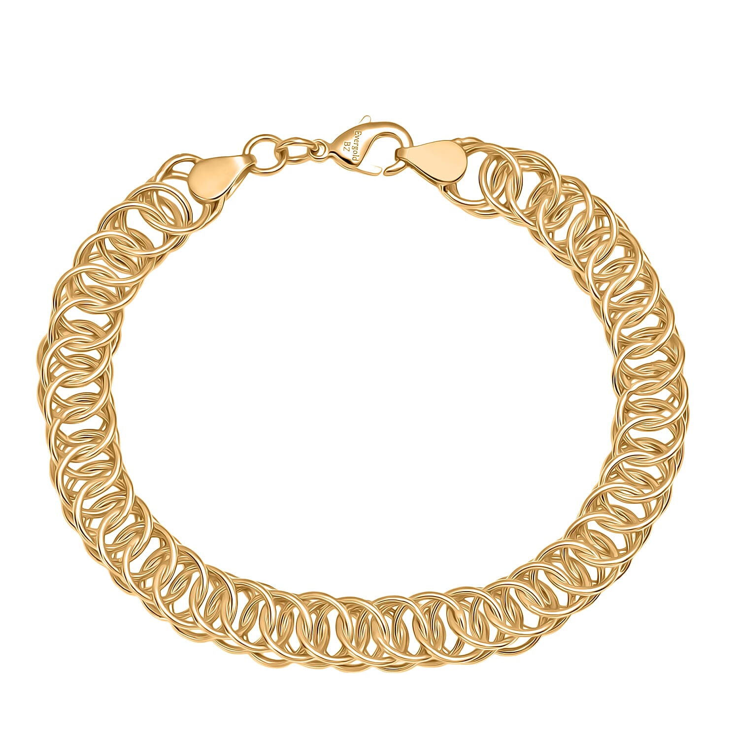 EverTrue Bronzella Collection - Bracelet (Size - 7.5) with Lobster Clasp in 18K Yellow Gold Plating 8505877 0