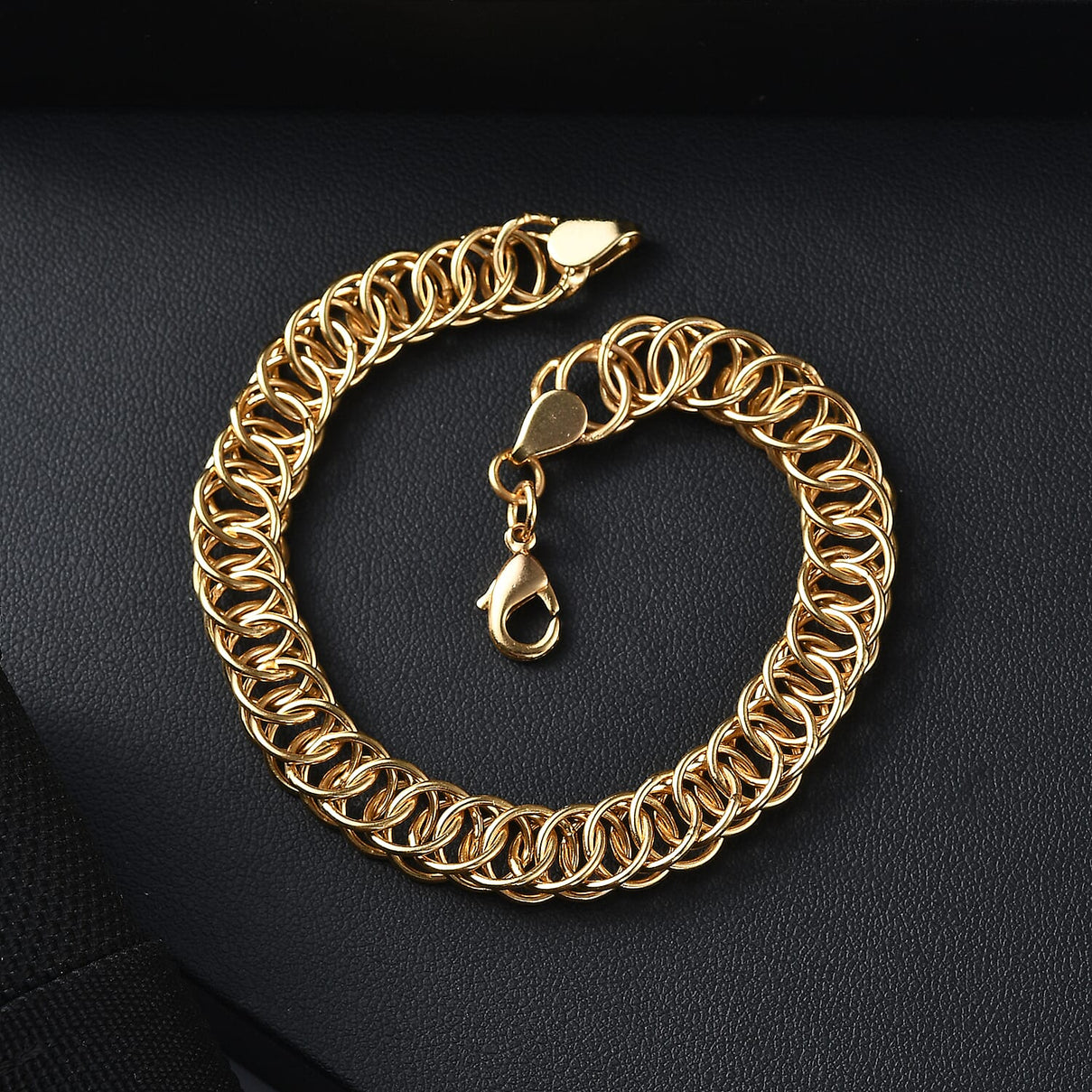 EverTrue Bronzella Collection - Bracelet (Size - 7.5) with Lobster Clasp in 18K Yellow Gold Plating 8505877 3