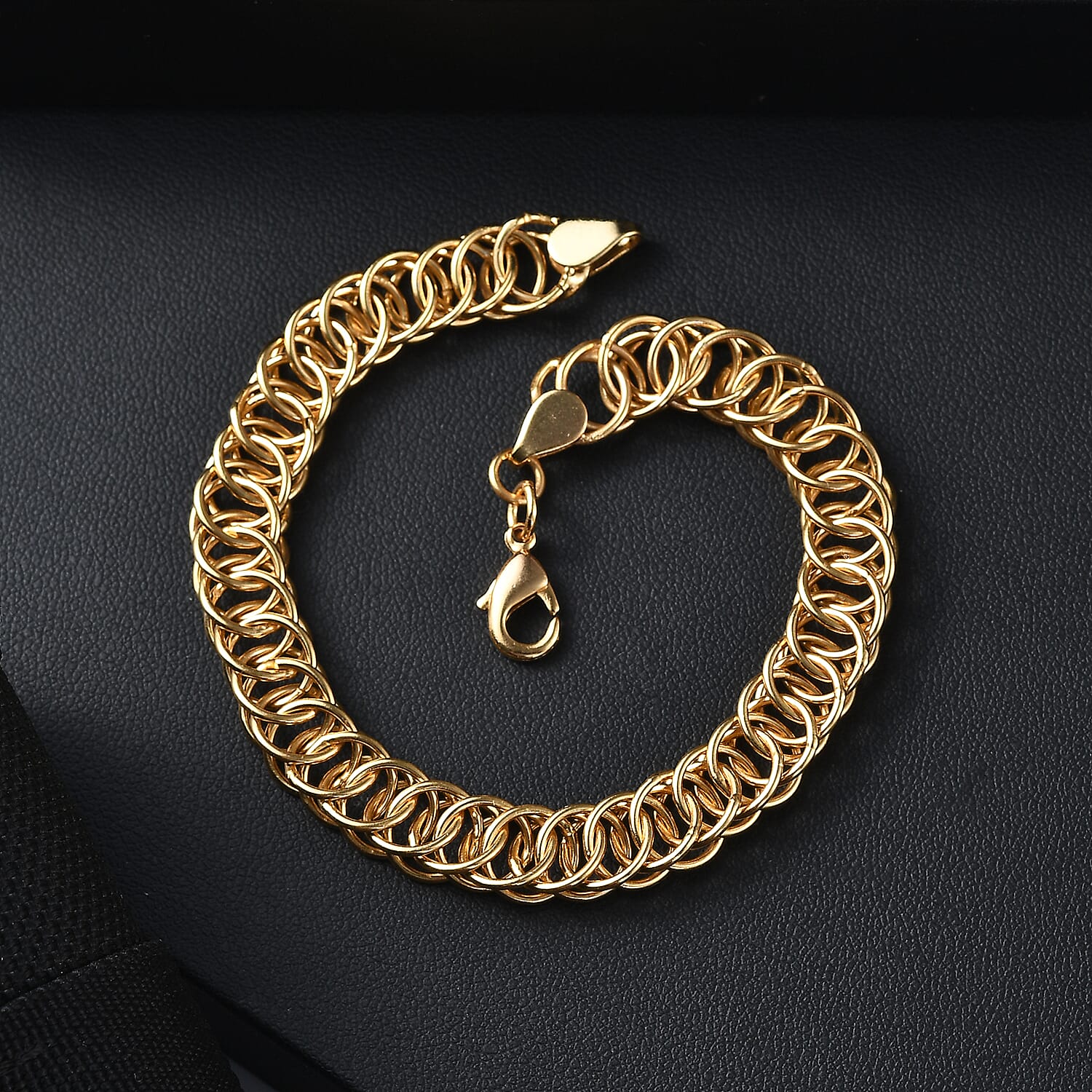 EverTrue Bronzella Collection - Bracelet (Size - 7.5) with Lobster Clasp in 18K Yellow Gold Plating 8505877 3