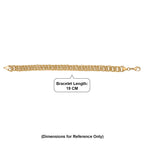 Bronzella Collection - EverTrue Bracelet (Size - 7.5) with Lobster Clasp in 18K Yellow Gold Plating