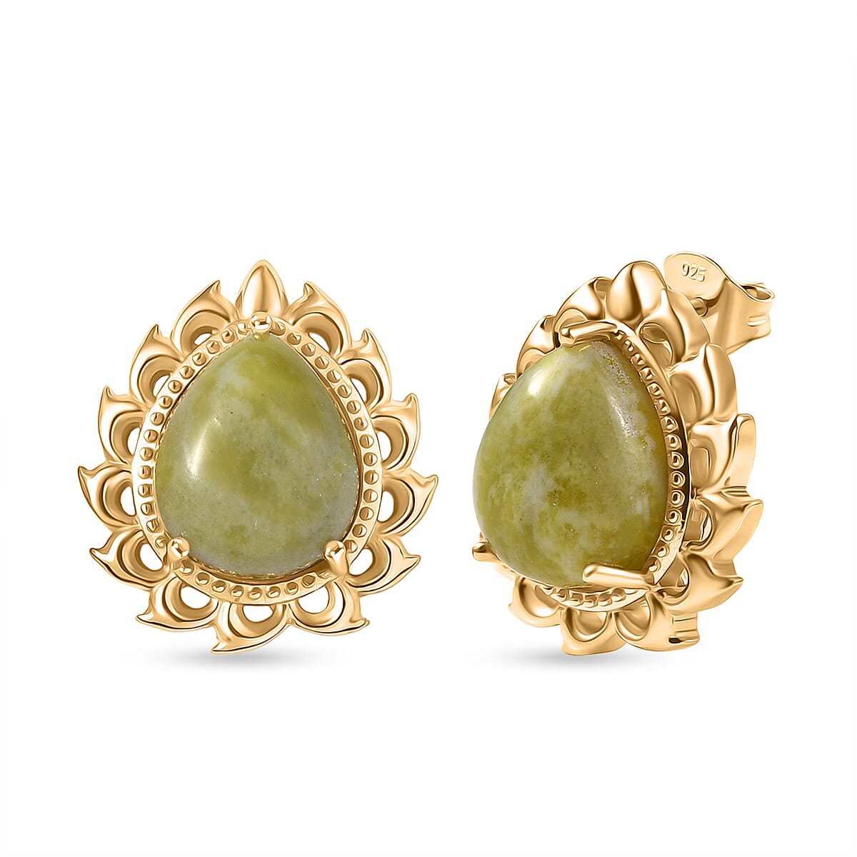 EverTrue Connemara Marble Earring in Yellow Gold Tone 9.61 Ct. 8296374 0