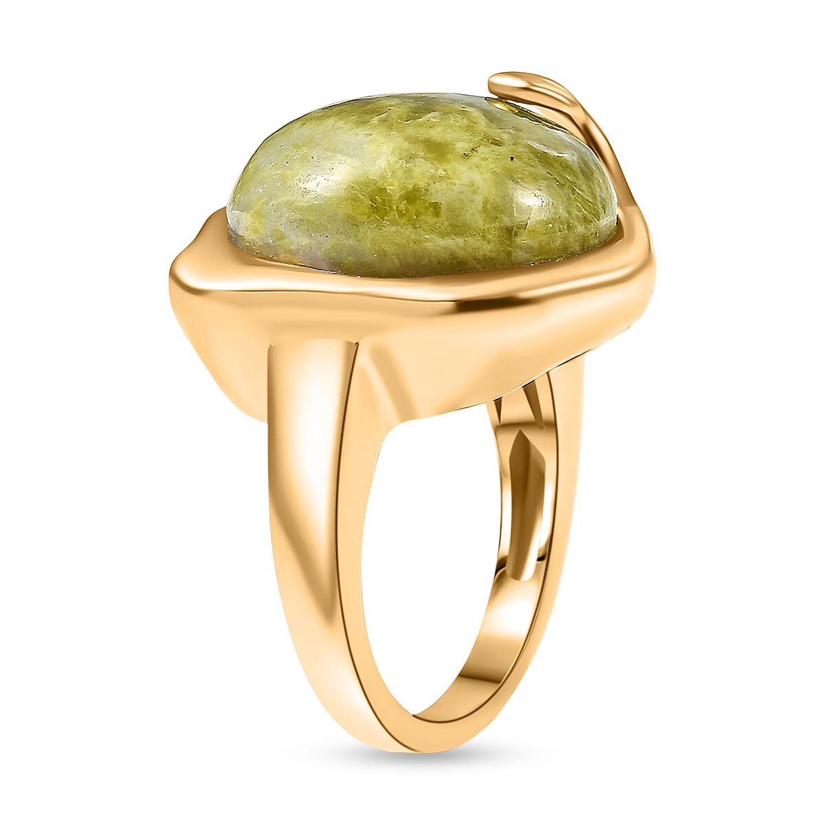 EverTrue Connemara Marble Ring in Yellow Gold Plated 13.95 Ct. 8286846 4