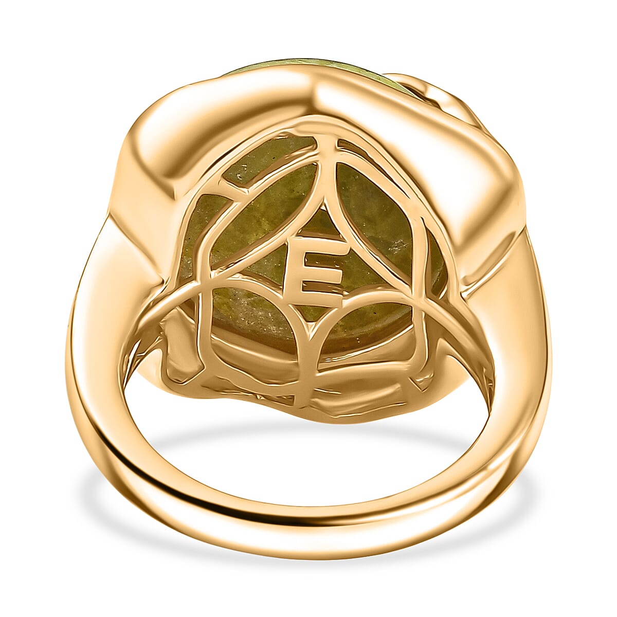 EverTrue Connemara Marble Ring in Yellow Gold Plated 13.95 Ct. 8286846 5