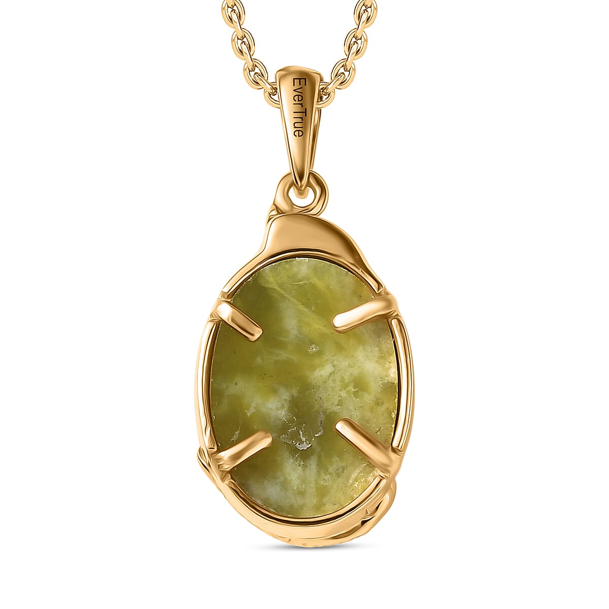 EverTrue Connemara Marble Dragon Pendant with Chain (Size - 20) 6.30 Ct. 4423411 4
