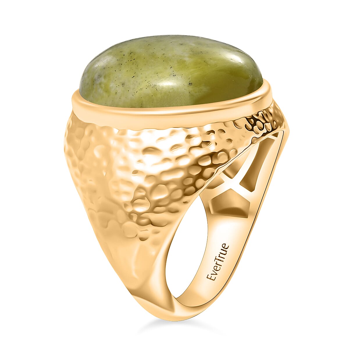 EverTrue Connemara Marble Solitaire Ring in Yellow Gold Tone 12.48 Ct. 8285107 4