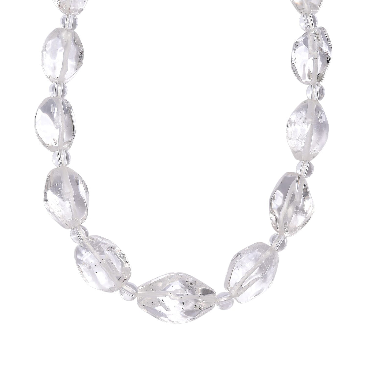 One Time Close Out Deal-  Crystal Necklace (Size 20 - 1 Ext) with Senorita Clasp in Platinum &amp; Yellow Gold Tone 385.00 Ct. 8287748 0