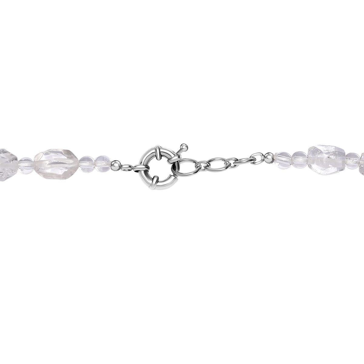 One Time Close Out Deal-  Crystal Necklace (Size 20 - 1 Ext) with Senorita Clasp in Platinum &amp; Yellow Gold Tone 385.00 Ct. 8287748 5