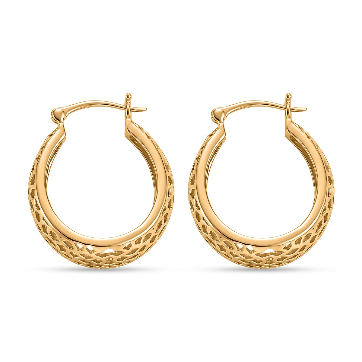 EverTrue Bronzella Collection - Filigree Earring with Clasp Back in 18K Gold Plating 8486448 4