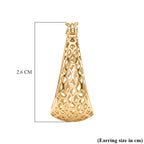 Bronzella Collection - EverTrue Filigree Earring with Clasp Back in 18K Gold Plating