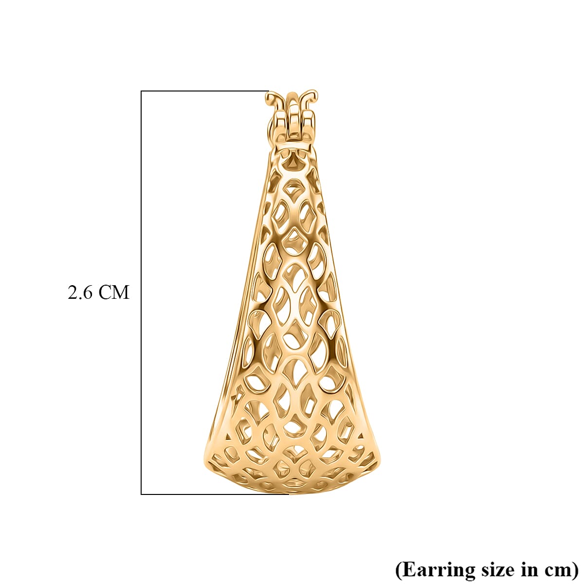 EverTrue Bronzella Collection - Filigree Earring with Clasp Back in 18K Gold Plating 8486448 5