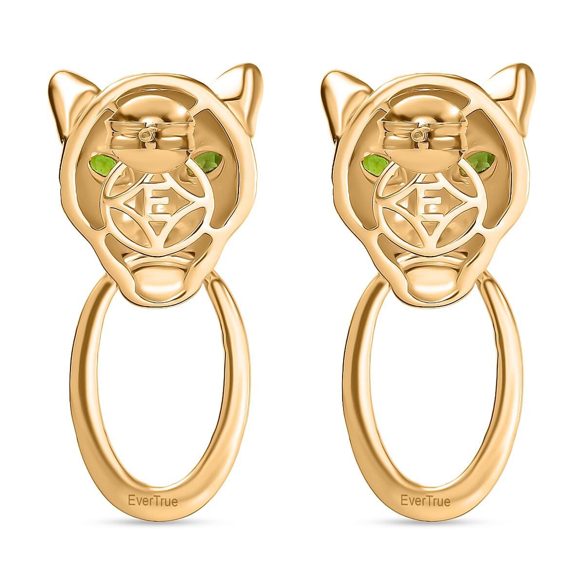 Designer Inspired - Panther Earring in Yellow Gold Plated 8236126 5