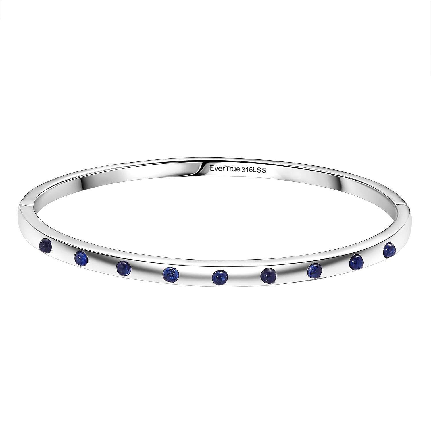 Close Out Deal - Fissure Filled Blue Sapphire Full Bangle (Size 7.5) 8163617 0