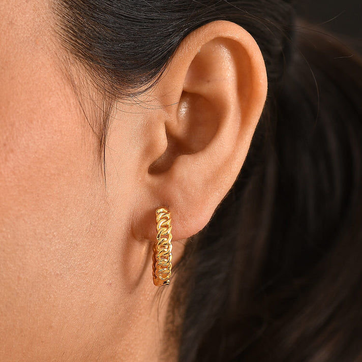 EverTrue Bronzella Collection - Full Hoop Earring in 18K Gold Plating 8537054 2