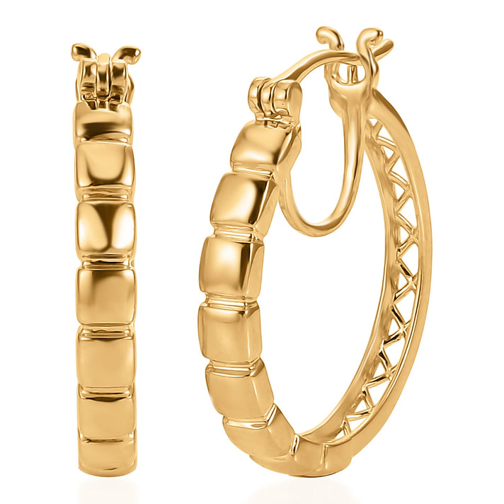 EverTrue Bronzella Collection - Full Hoop Earring with Clasp in 18K Gold Plating 8557098 1
