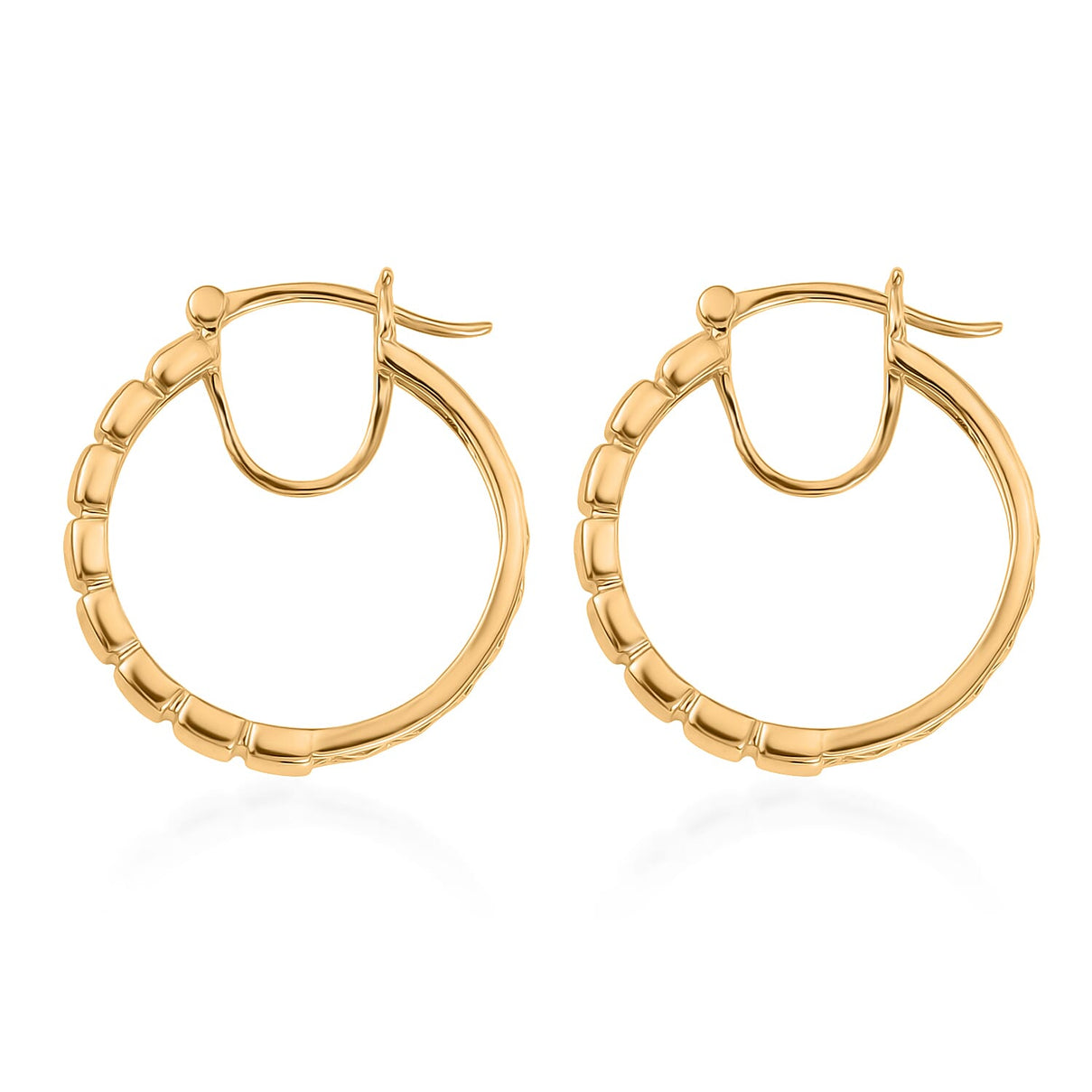 EverTrue Bronzella Collection - Full Hoop Earring with Clasp in 18K Gold Plating V32518650 4