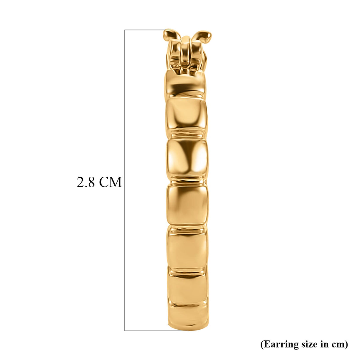 EverTrue Bronzella Collection - Full Hoop Earring with Clasp in 18K Gold Plating V32518650 5