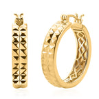 Bronzella Collection - EverTrue Hoop Earring in 18K Gold Plating