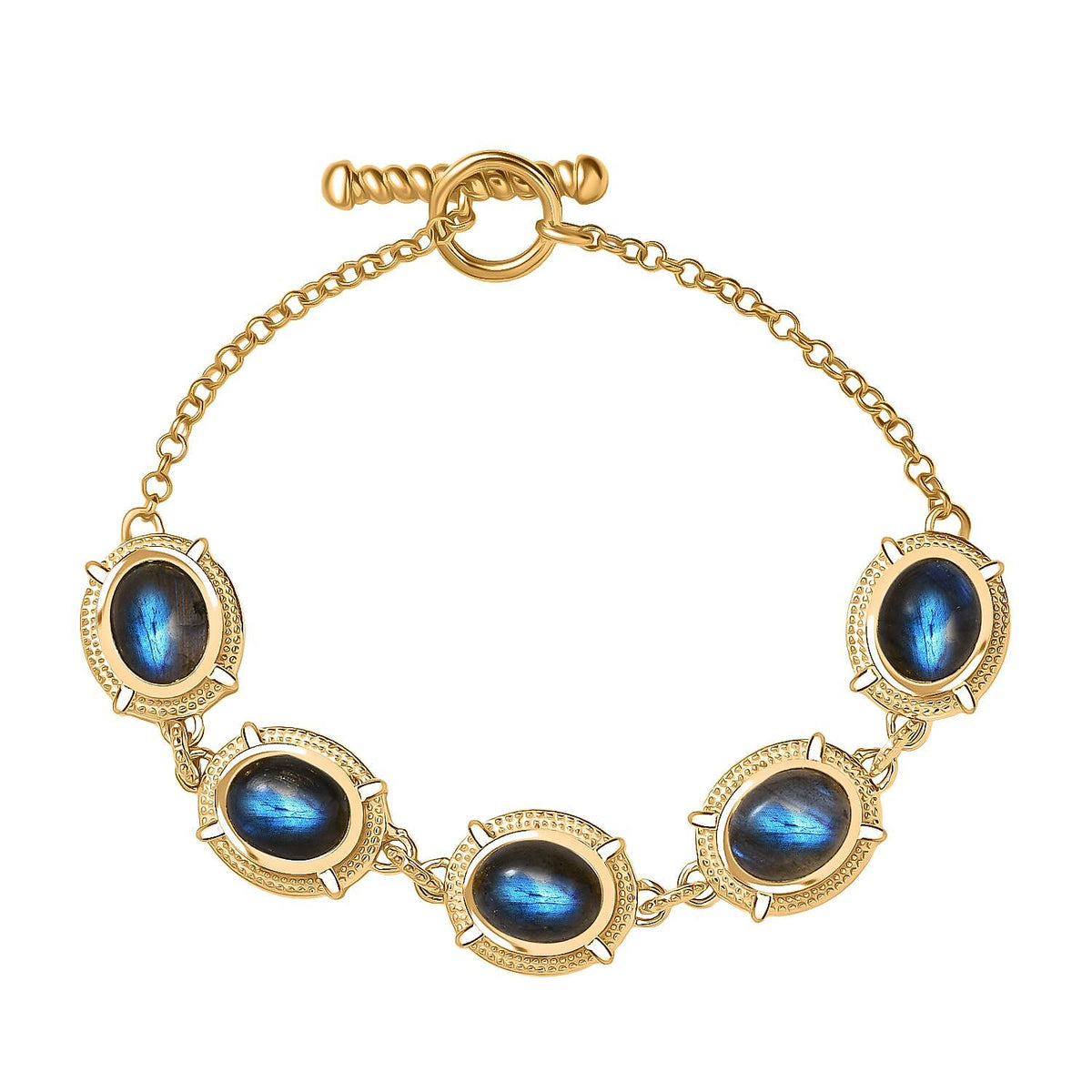 Labradorite Cluster Bracelet (Size 7.5) 13.98 Ct. 8247513 0