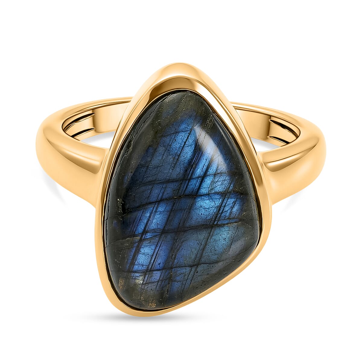 EverTrue Labradorite Fancy Ring Pure Yellow Brass  7.072  Ct. 8479455 0