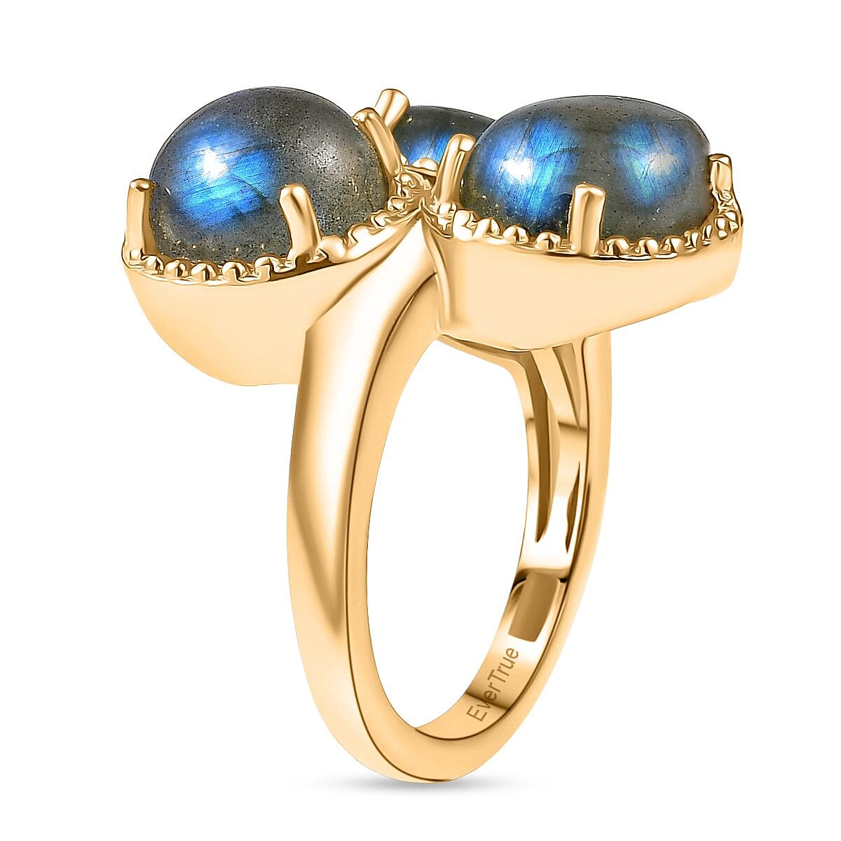 EverTrue Labradorite Ring in Yellow Gold Plated 7.37 Ct. 8262721 3