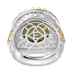 EverTrue Labradorite Solitaire Ring Pure Yellow Brass  9.727  Ct.