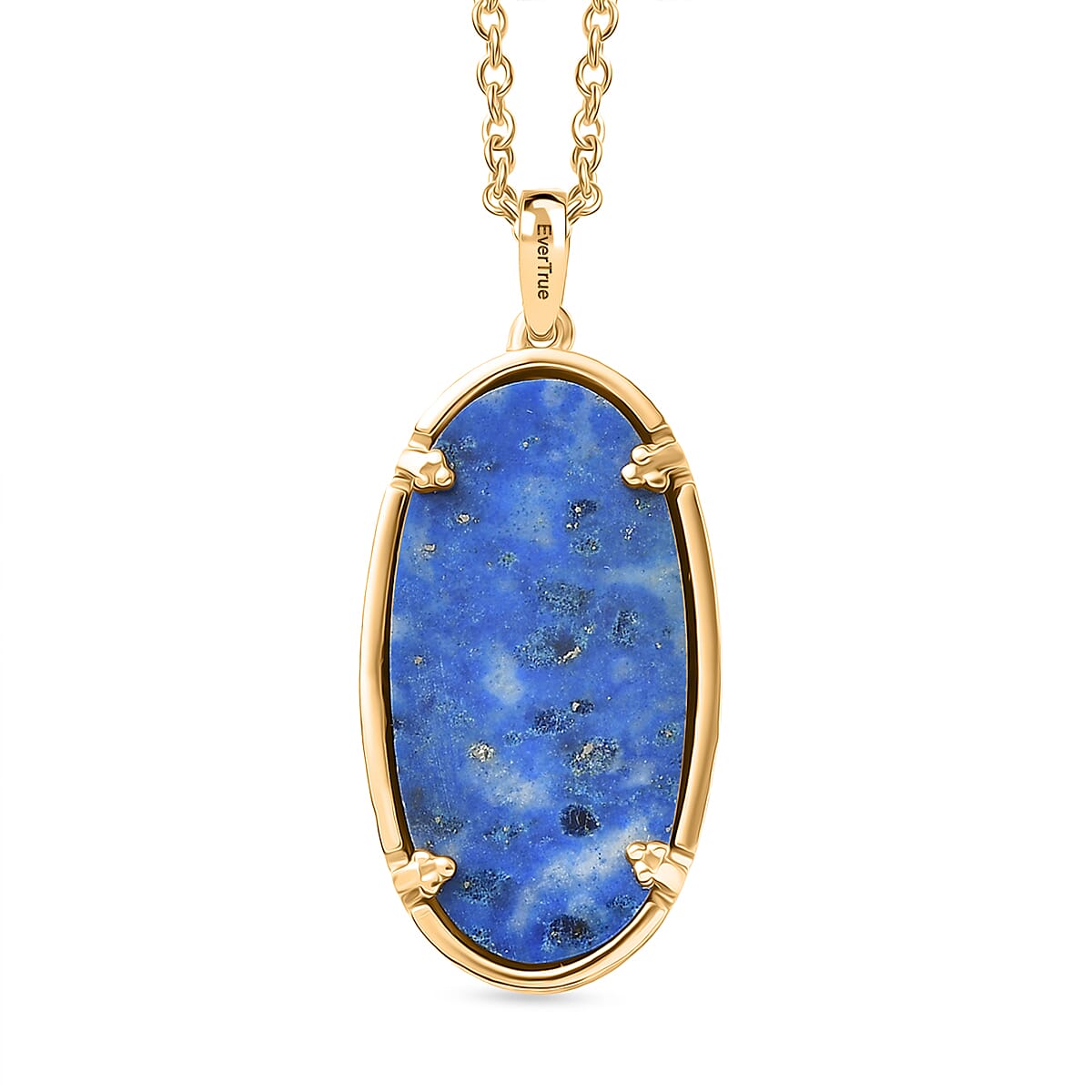 Lapis Lagoon Oval Cut Pendant with Chain (Size - 20) 21.13 Ct. 4429798 5