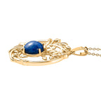 Lapis Lagoon Pendant with Chain (Size - 20) in Yellow Gold Tone 4.79 Ct.