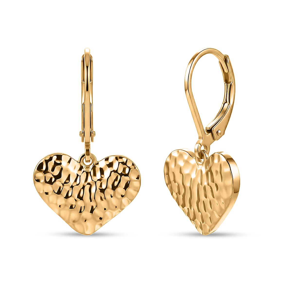 EverTrue Bronzella Collection - Heart Earring with Lever Back in 18K Gold Plating 8557017 0