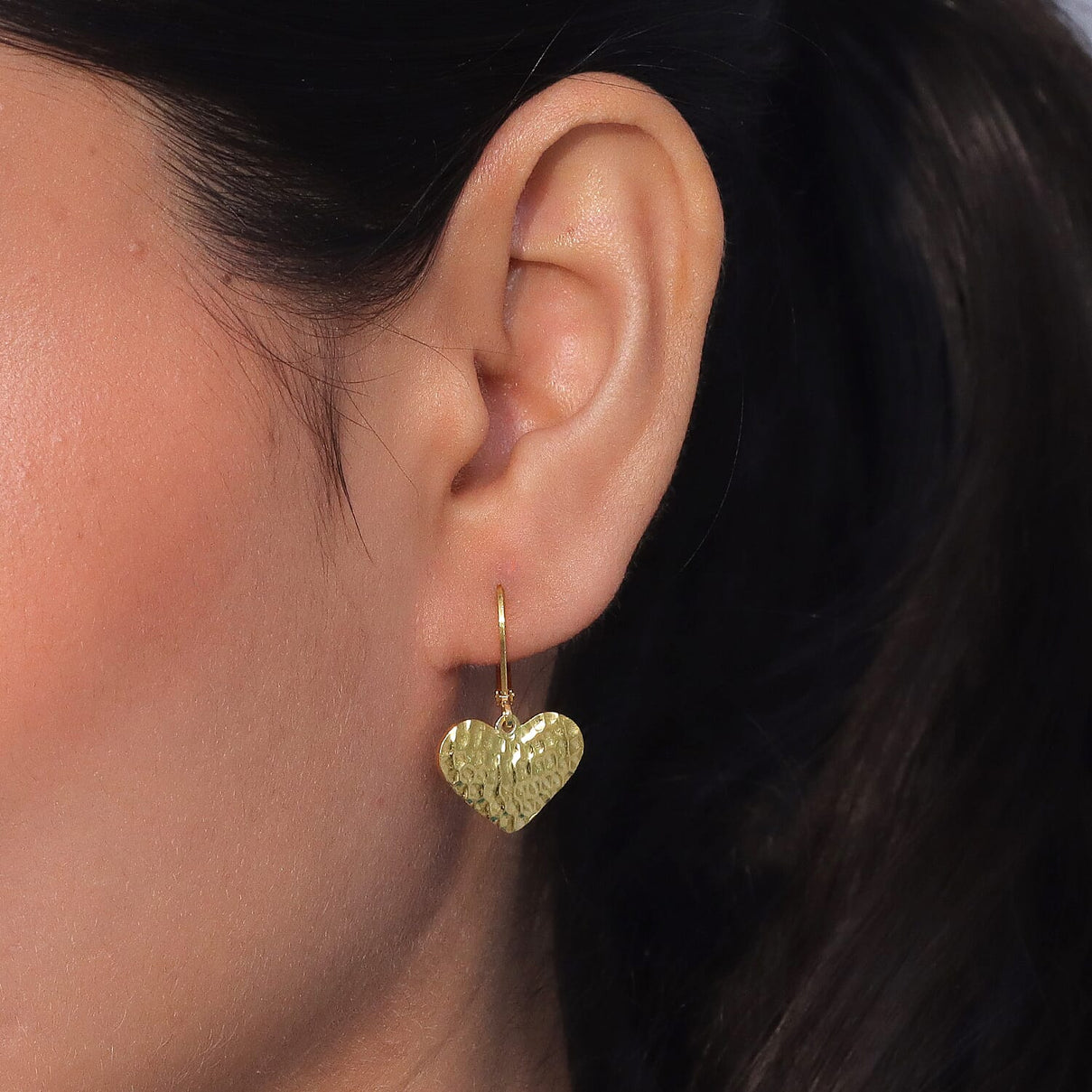 EverTrue Bronzella Collection - Heart Earring with Lever Back in 18K Gold Plating 8557017 2