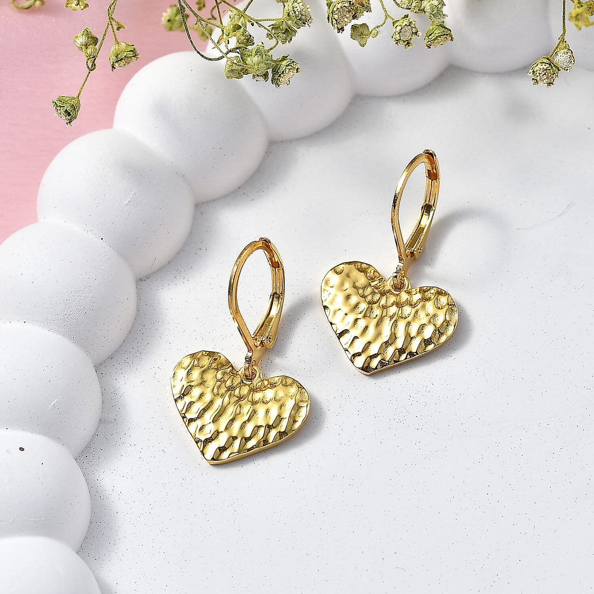 EverTrue Bronzella Collection - Heart Earring with Lever Back in 18K Gold Plating 8557017 3