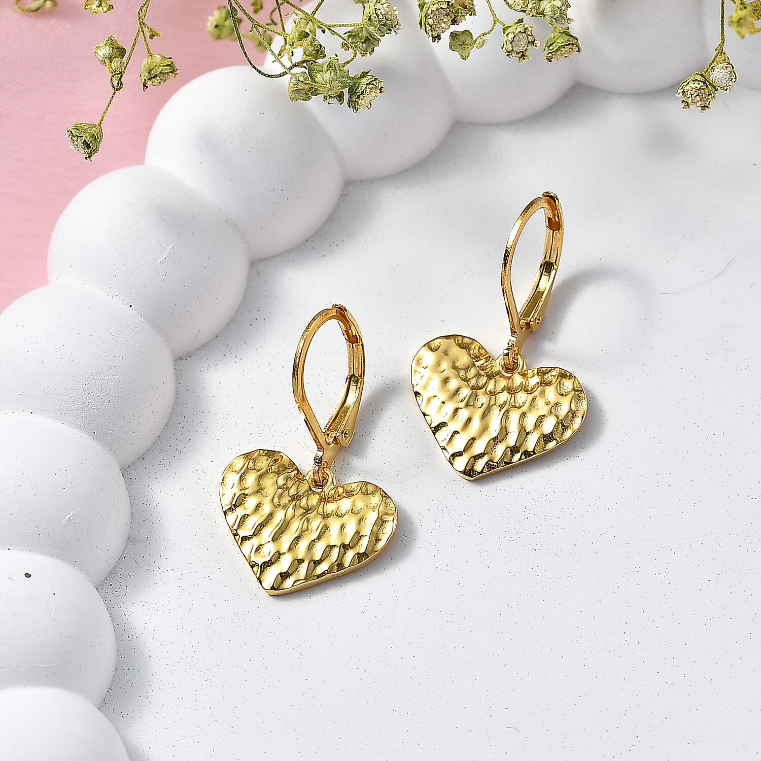 EverTrue Bronzella Collection - Heart Earring with Lever Back in 18K Gold Plating 8557017 3