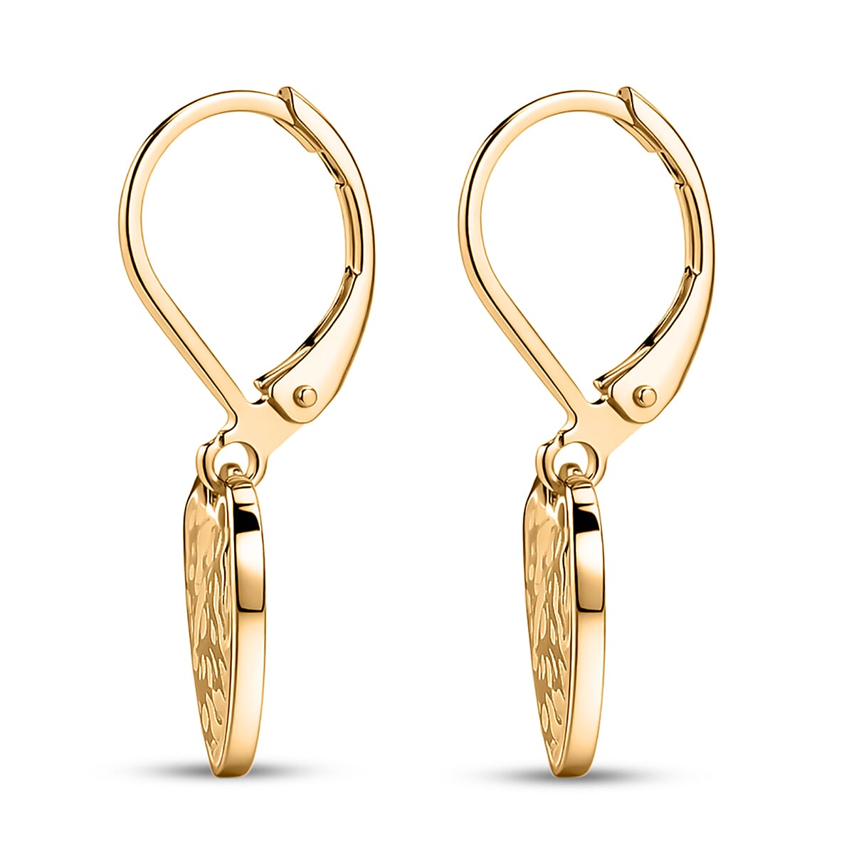 EverTrue Bronzella Collection - Heart Earring with Lever Back in 18K Gold Plating 8557017 4