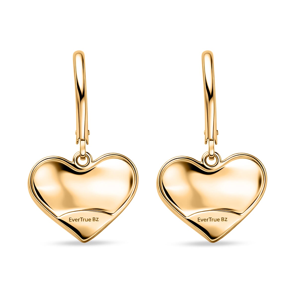 EverTrue Bronzella Collection - Heart Earring with Lever Back in 18K Gold Plating 8557017 5