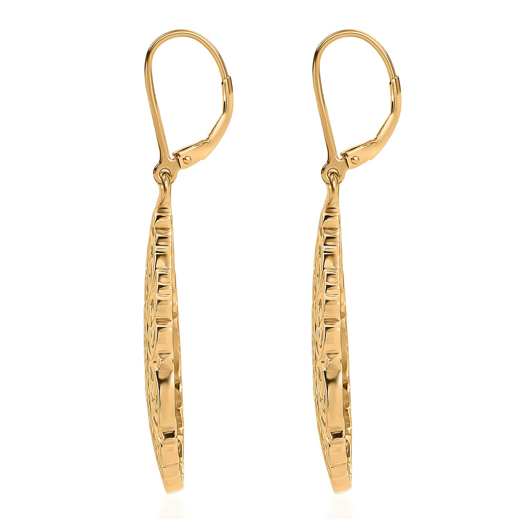 Bronzella Collection - EverTrue Filigree Earring with Lever Back in 18K Gold Plating