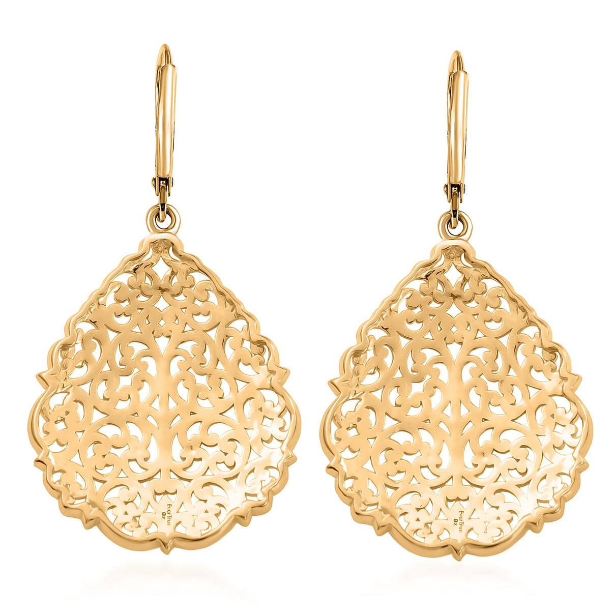 EverTrue Bronzella Collection - Filigree Earring with Lever Back in 18K Gold Plating 8563026 6