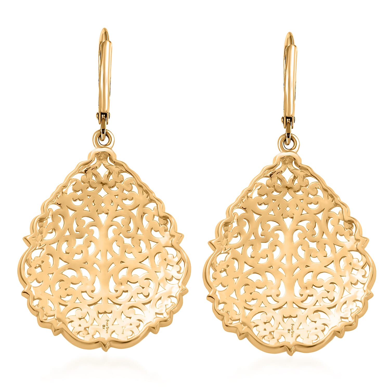 EverTrue Bronzella Collection - Filigree Earring with Lever Back in 18K Gold Plating 8563026 6