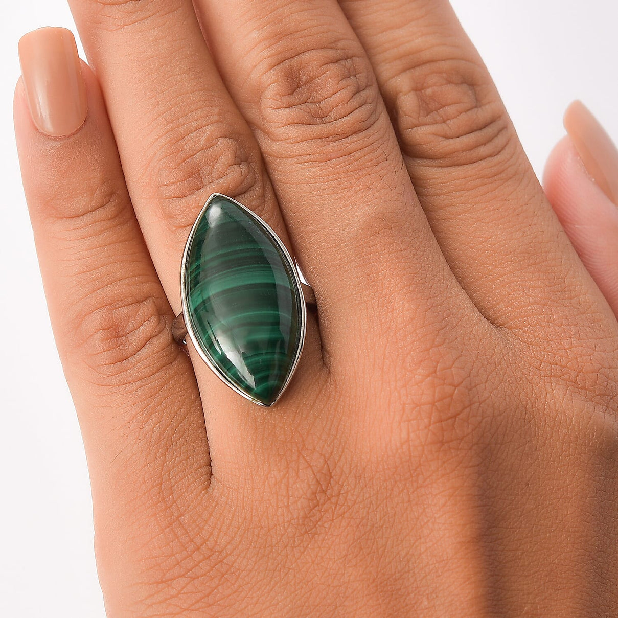 EverTrue Malachite Solitaire Ring 32.78 Ct. 8239025 2