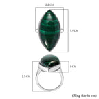 EverTrue Malachite Solitaire Ring 32.78 Ct.