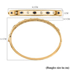 EverTrue Masoala Blue Sapphire & Natural White Zircon Full Bangle (Size -7.5)  1.28 Ct.