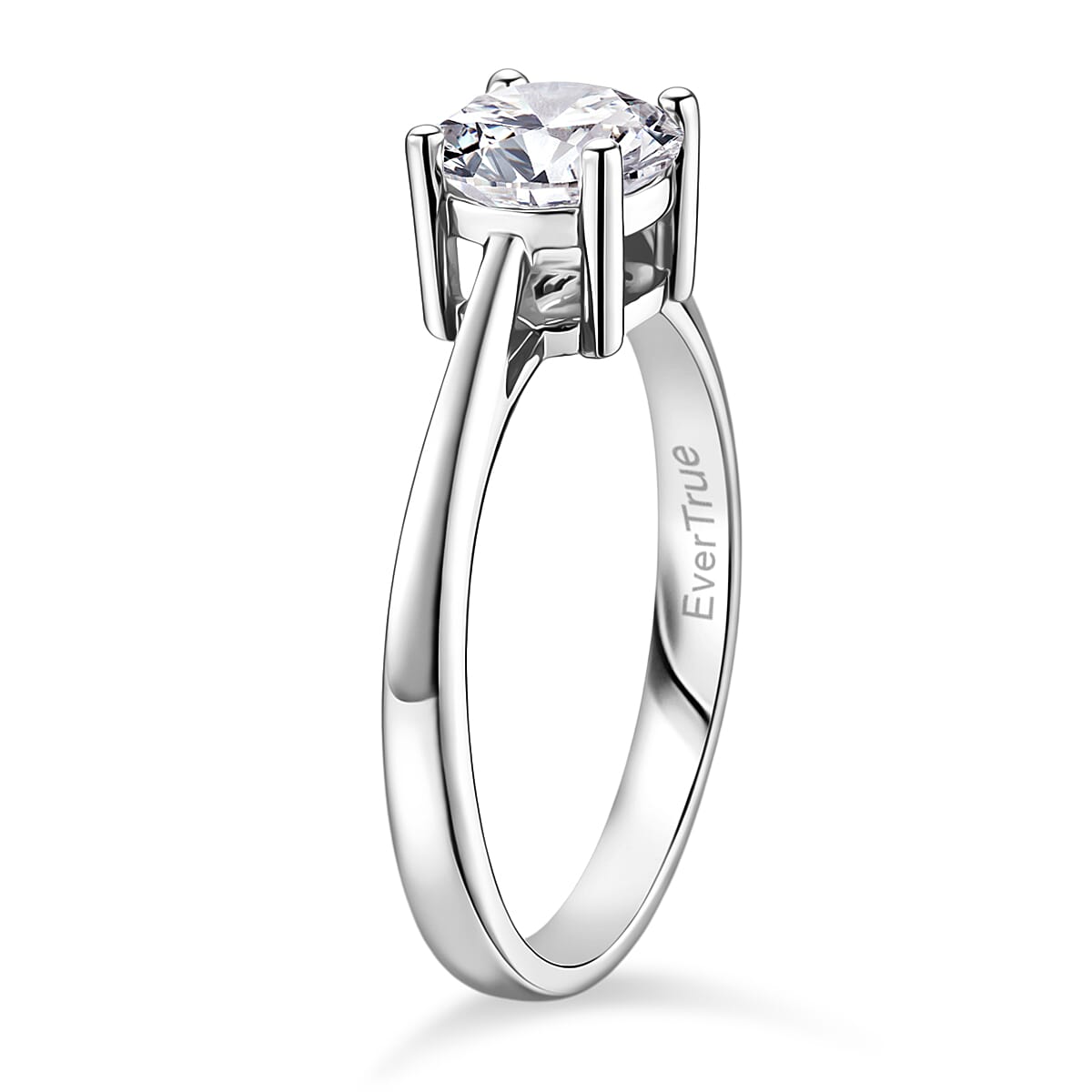 Biggest Deal of 2026 - Moissanite Round 6mm Solitaire Ring in White Tone 1.00 Ct. V32527061 4