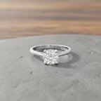 EverTrue Moissanite Rhodium Overlay Solitaire Ring 1.00 Ct.