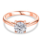 EverTrue Moissanite Solitaire Ring in Rose Gold Tone 1.00 Ct.