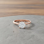 EverTrue Moissanite Solitaire Ring in Rose Gold Tone 1.00 Ct.