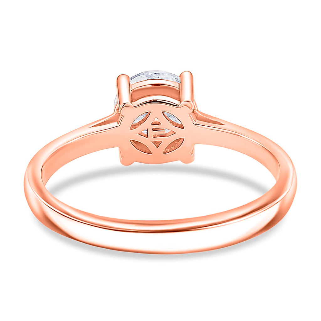 EverTrue Moissanite Solitaire Ring in Rose Gold Tone 1.00 Ct.