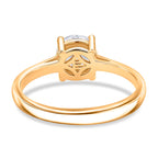 EverTrue Moissanite Solitaire Ring in Yellow Gold Tone 1.00 Ct.